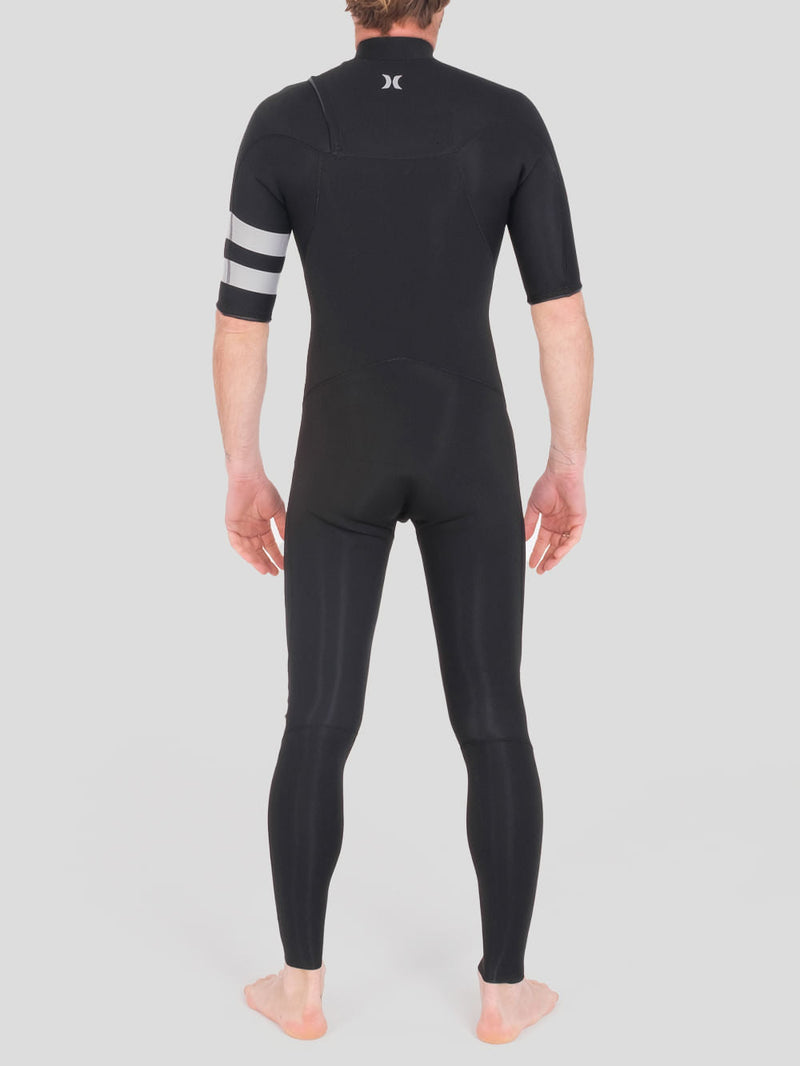 Long John Hurley Advantage Plus 2/2 Manga Curta Preto