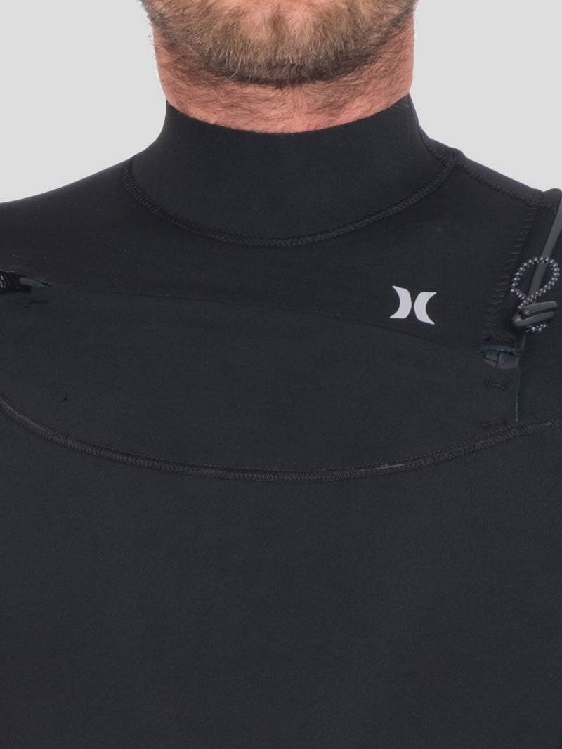 Long John Hurley Advantage Plus 2/2 Manga Curta Preto