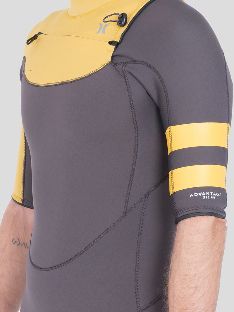 Long John Hurley Advantage Manga Curta 2/2 Full Suit Amarelo