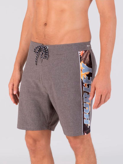 Boardshort Hurley Phantom Fastlane Ac Heather 18" Marrom